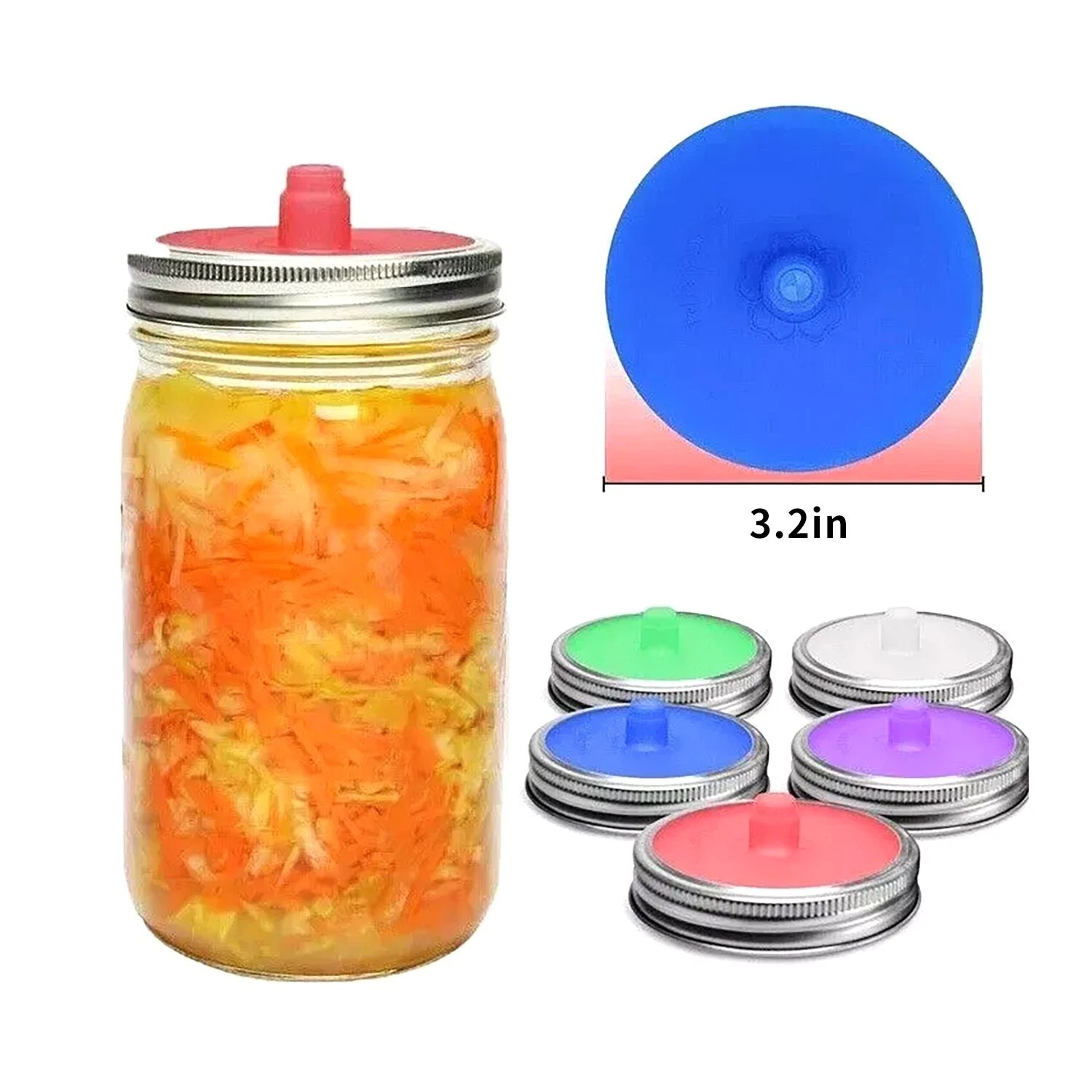 5PCS Silicone Fermenting Lid W - đánh giá và giá Fermentation Crock