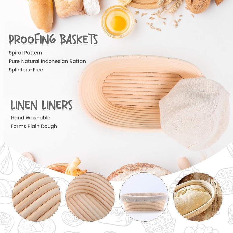 Bread Fermentation Basket PP D - đánh giá và giá Fermentation Crock