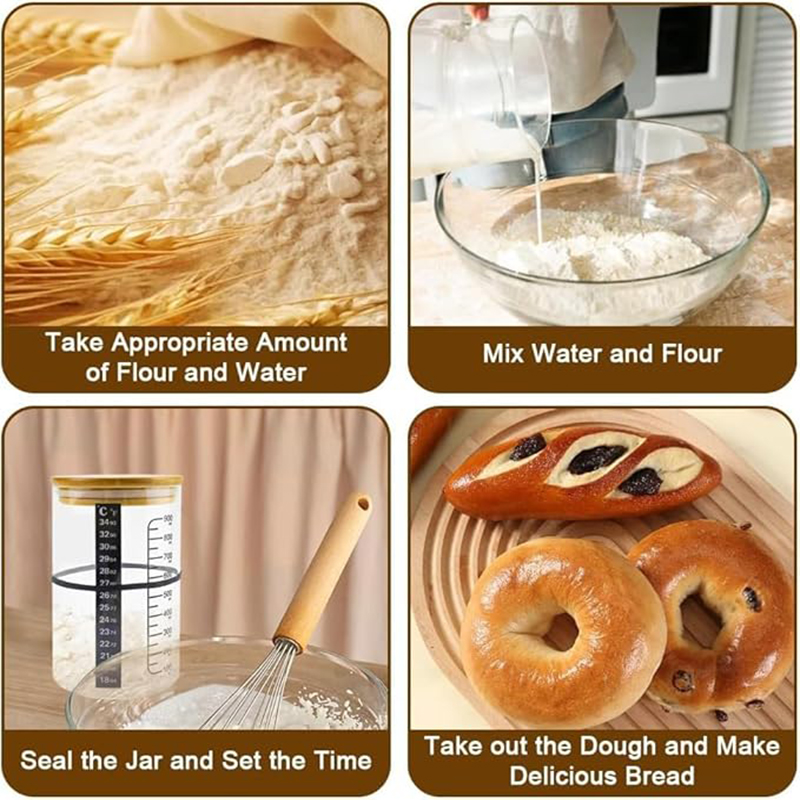 Sourdough Starter Jar Kit Sour - đánh giá và giá Fermentation Crock