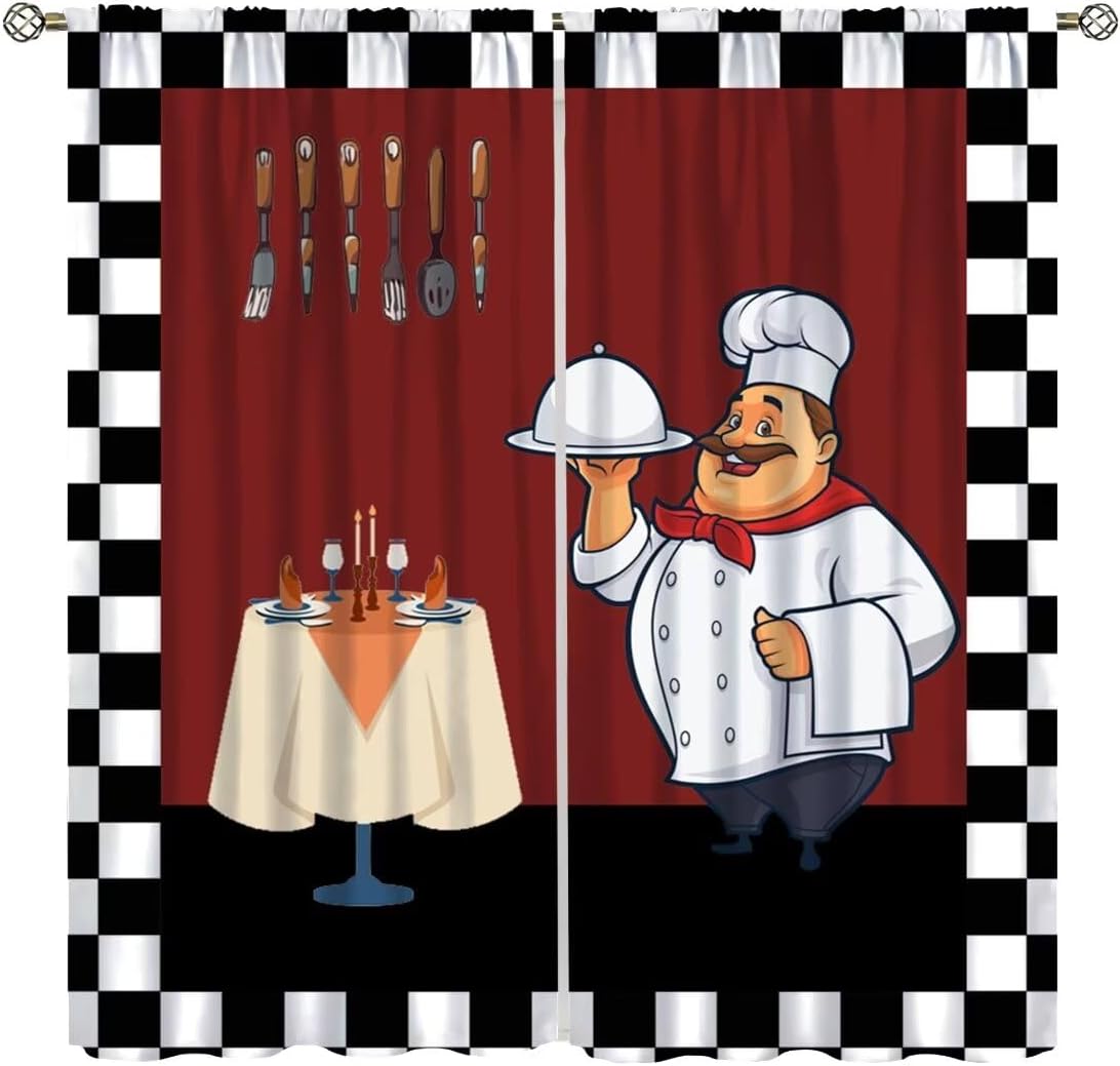 Fat Chef Kitchen Curtains ，Car - đánh giá và giá Home Cooking Youtube