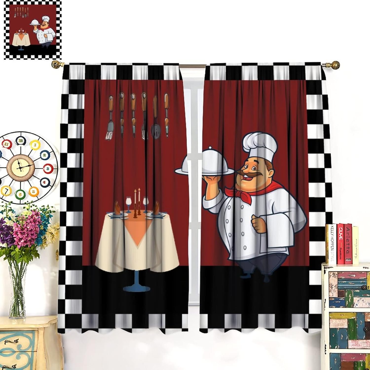 Fat Chef Kitchen Curtains ，Car - đánh giá và giá Home Cooking Youtube