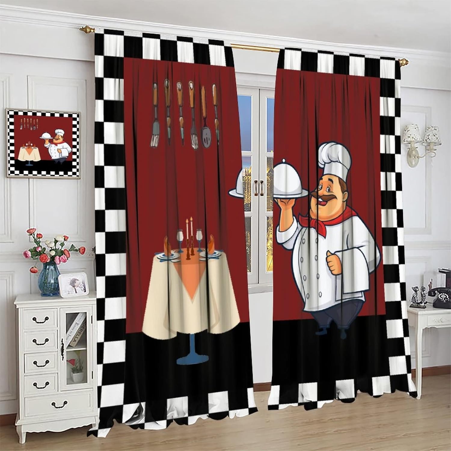 Fat Chef Kitchen Curtains ，Car - đánh giá và giá Home Cooking Youtube