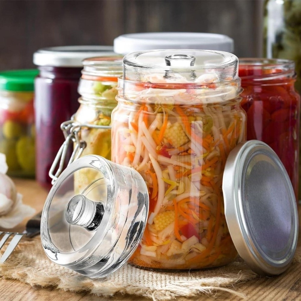 1/2/4Pcs Clear Fermented Glass - đánh giá và giá Fermentation Crock