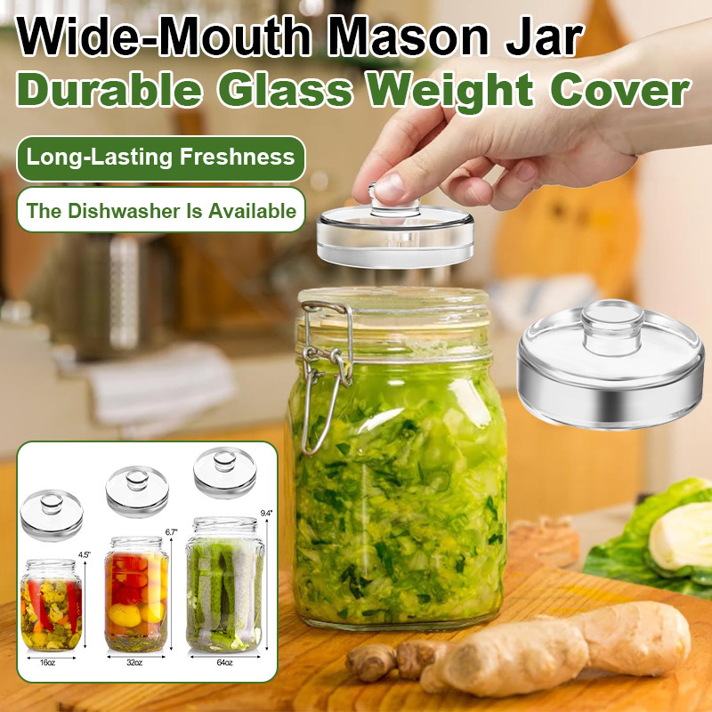 Wide Mouth Canning Jars with G - đánh giá và giá Fermentation Crock