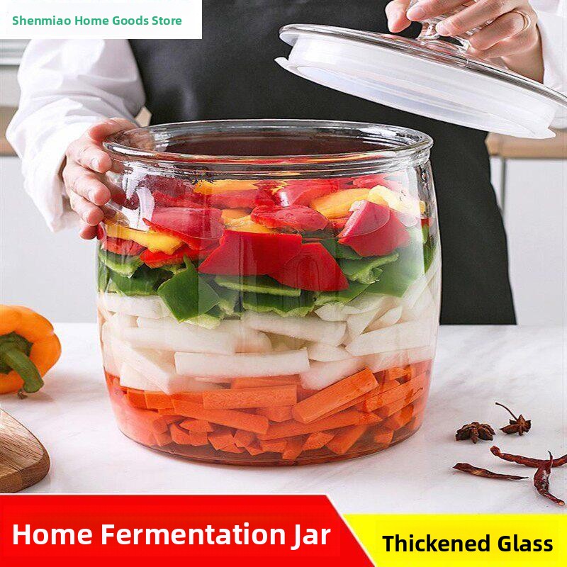 Extra Thick Glass Kimchi Jar w - đánh giá và giá Fermentation Crock