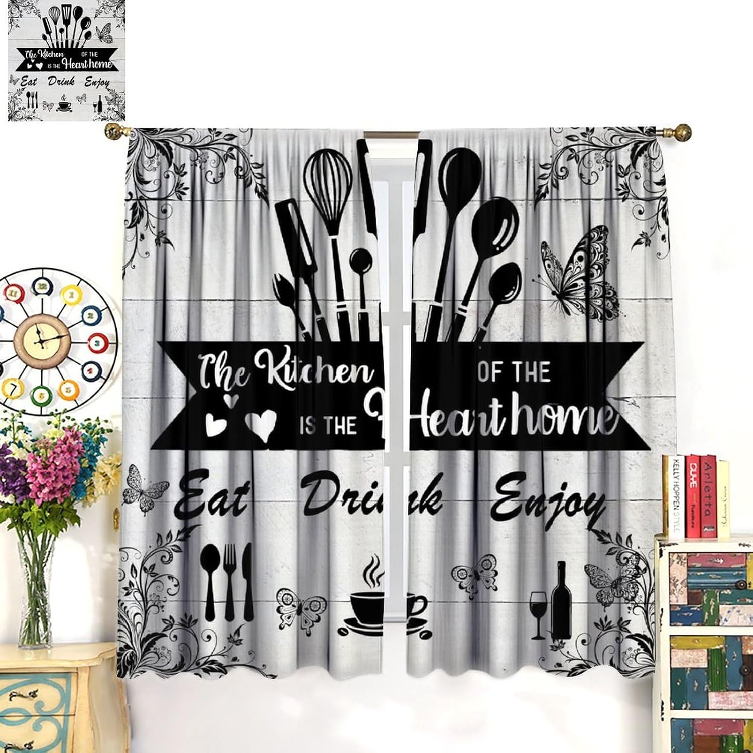 Farmhouse Rustic Curtains, Vin - đánh giá và giá Home Cooking Youtube